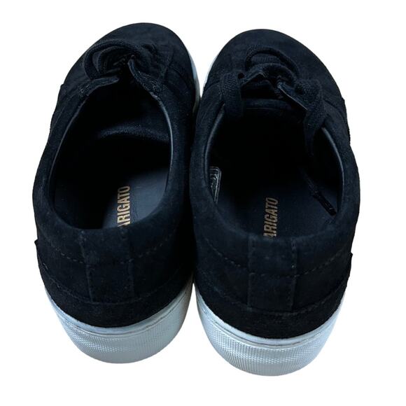Axel Arigato NWOB Platform Sneaker Black Suede Size 6 Flat Laces Gold Stamp - Picture 4 of 9